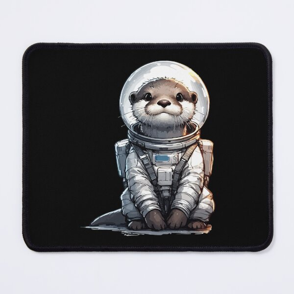Item preview, Otter This World Astronaut Space Watercolor designed and sold by TomFrontierArt.