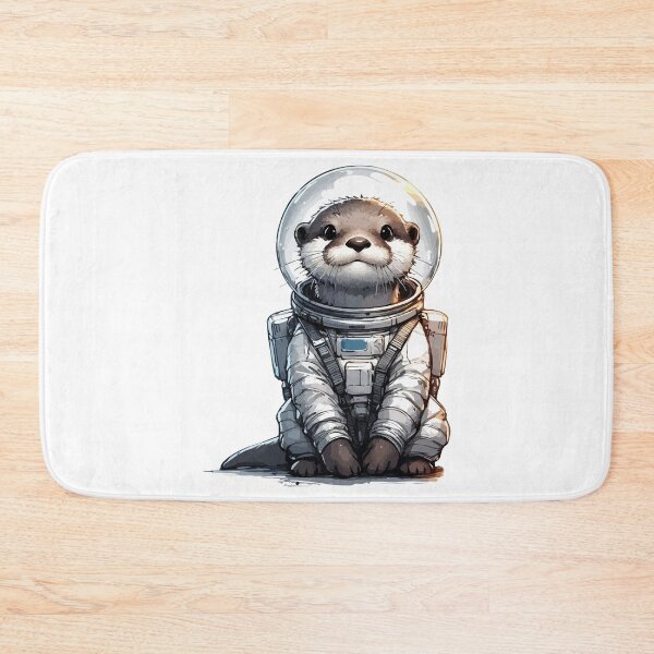 Item preview, Otter This World Astronaut Space Watercolor designed and sold by TomFrontierArt.