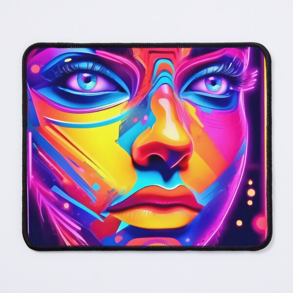 Item preview, Electric Dreamscape Psychedelic Portrait designed and sold by Health And Fitness Posts e-Store.
