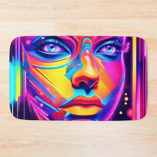 Item preview, Electric Dreamscape Psychedelic Portrait designed and sold by Health And Fitness Posts e-Store.