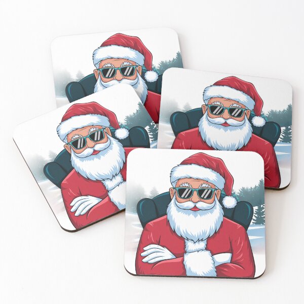 Item preview, Cool Santa designed and sold by FunkyCatDesigns.