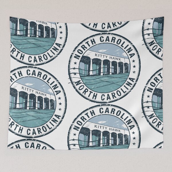 Item preview, United States on stamps - North Carolina designed and sold by CleanDecor.