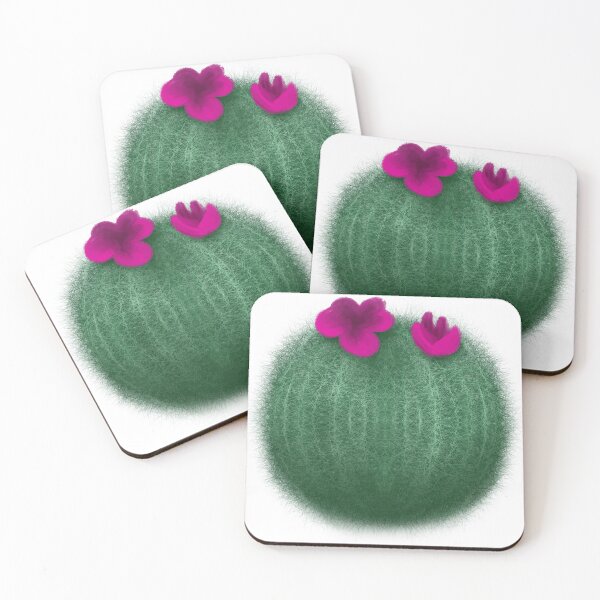 Item preview, Cactus with pink flowers designed and sold by Zorrianna.