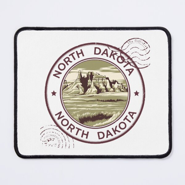 Item preview, United States on stamps - North Dakota designed and sold by CleanDecor.