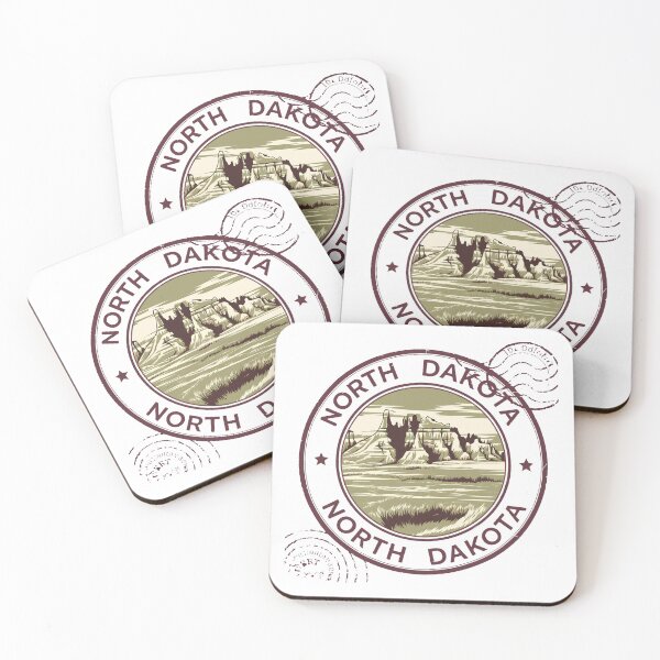 Item preview, United States on stamps - North Dakota designed and sold by CleanDecor.
