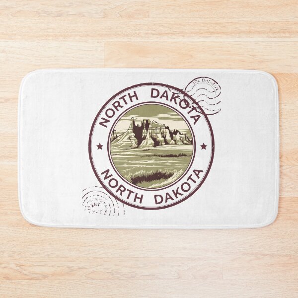 Item preview, United States on stamps - North Dakota designed and sold by CleanDecor.