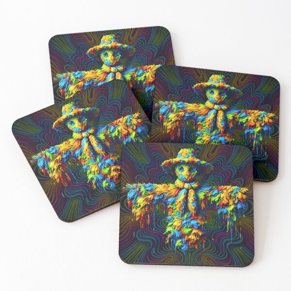 Item preview, Neon Drip Scarecrow - Psychedelic Pop Art Nightmare designed and sold by SHHCreations.