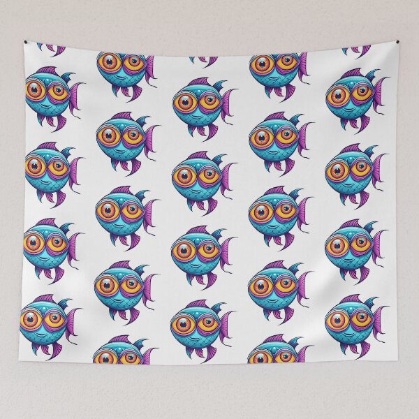 Item preview, cartoon,fish designed and sold by duhnnae.