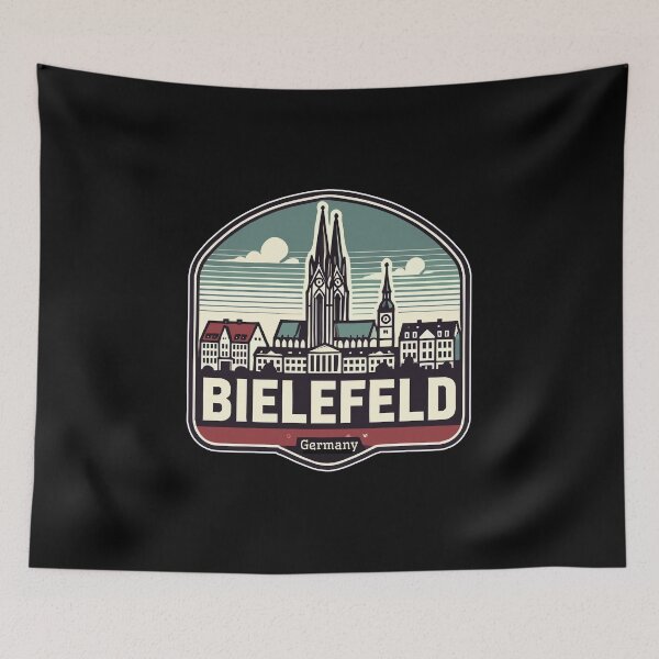 Item preview, Retro Bielefeld Skyline  designed and sold by MaateoDesign.