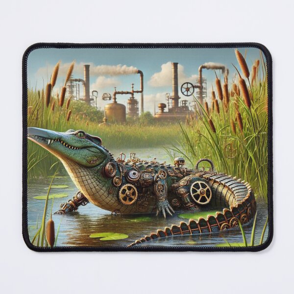 Item preview, Steampunk Freshwater Crocodile  designed and sold by Sillytoe.