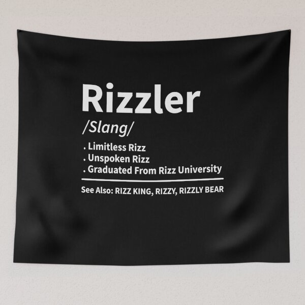 Item preview, Rizzler Definition Unspoken Rizz Meme Rizzly Bear designed and sold by Rahjihan.