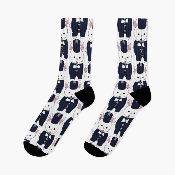Item preview, Clarinet Bunny Rabbit Marching Band Navy Blue White designed and sold by ValeriesGallery.
