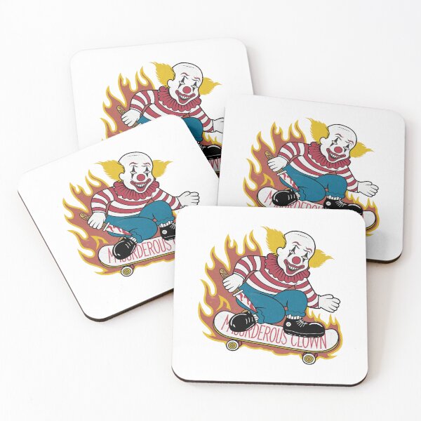 Item preview, Moorderous Clown Sticker designed and sold by lemurdesigns.