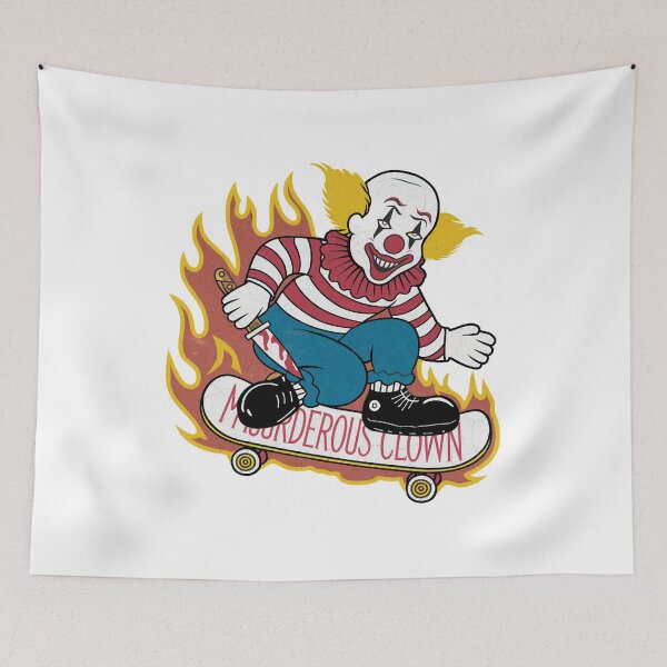 Item preview, Moorderous Clown Sticker designed and sold by lemurdesigns.