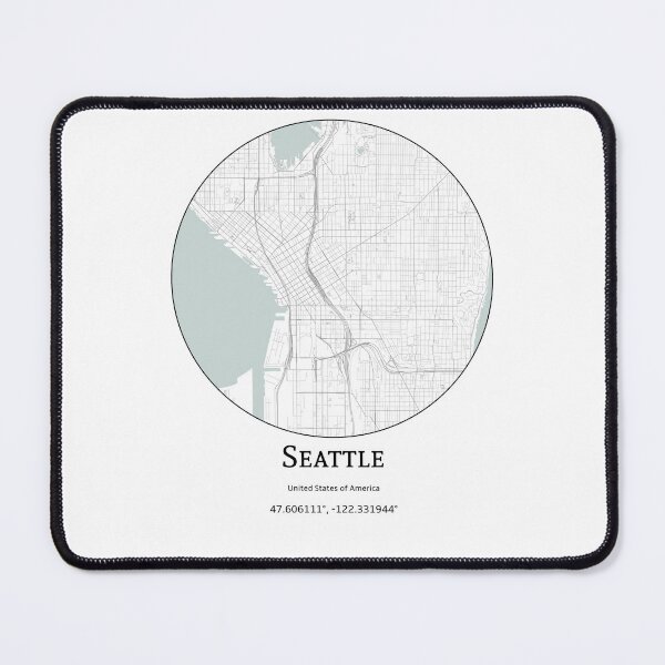 Item preview, Topography of Seattle designed and sold by JohnnysHeath.