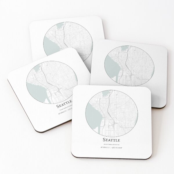 Item preview, Topography of Seattle designed and sold by JohnnysHeath.