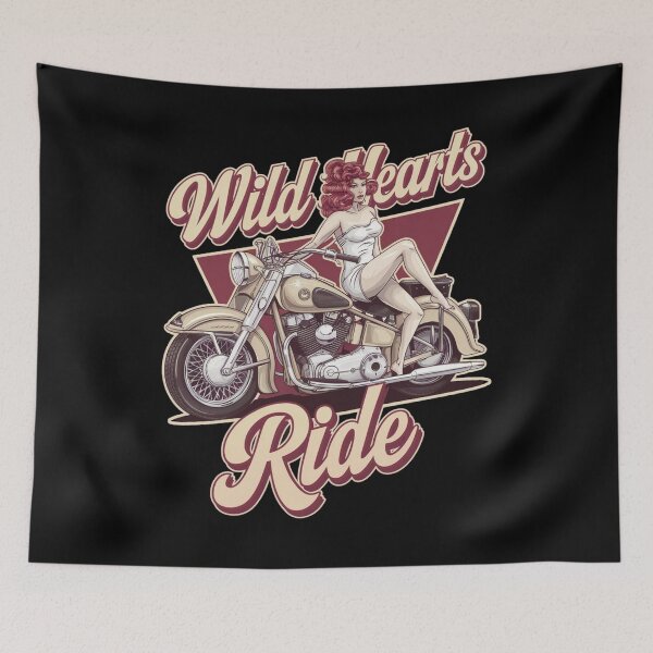 Item preview, Wild hearts ride - Queen of highways - Biker babe alert - Hotter than asphalt designed and sold by JansenGS.