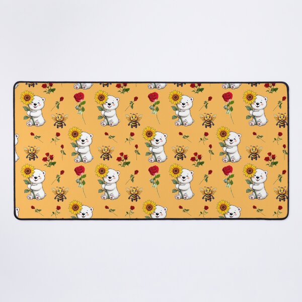 Item preview, Bees, Bears, Roses and Sunflowers Pattern designed and sold by Grang Art Artistic Designs.