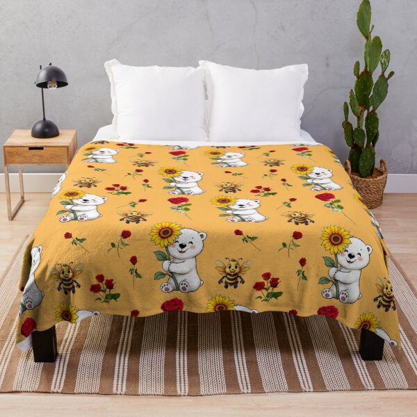 Item preview, Bees, Bears, Roses and Sunflowers Pattern  designed and sold by Grang Art Artistic Designs.