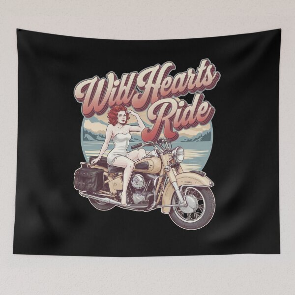 Item preview, Wild hearts ride - Queen of highways - Biker babe alert - Hotter than asphalt designed and sold by JansenGS.