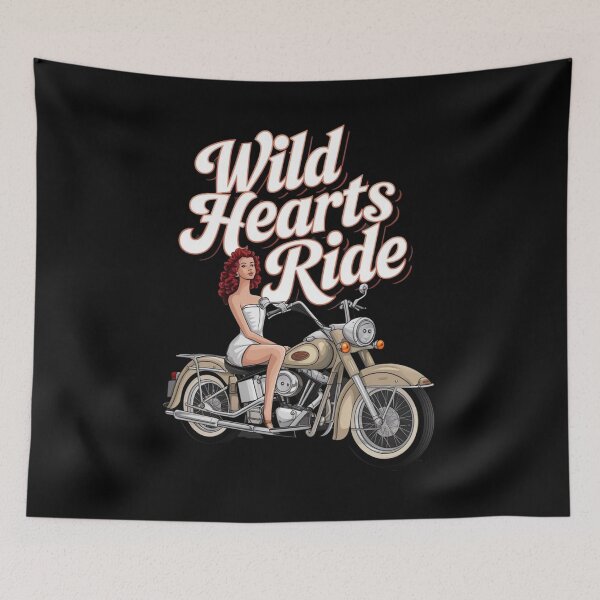 Item preview, Wild hearts ride - Queen of highways - Biker babe alert - Hotter than asphalt designed and sold by JansenGS.