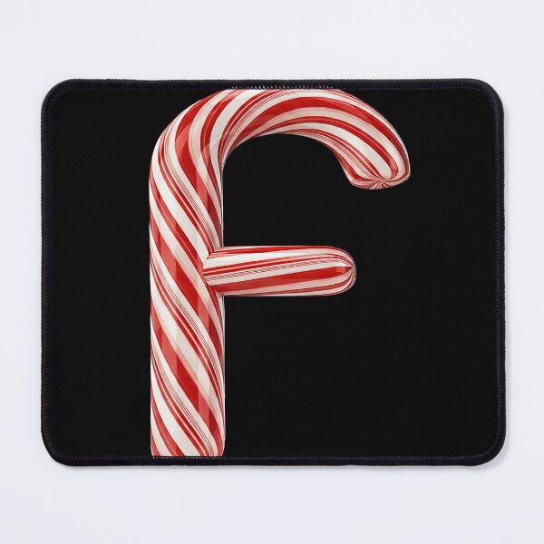 Item preview, CANDY CANE LETTER F designed and sold by ART-TYPE.