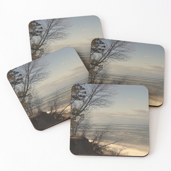 Item preview, Sepia-Tinted Lake Michigan Bluff designed and sold by CountyKent.