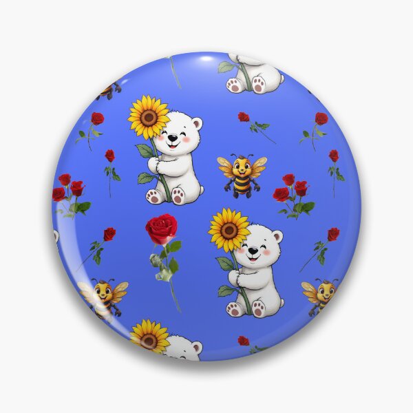 Item preview, Bees, Bears, Roses and Sunflowers Pattern  designed and sold by Grang Art Artistic Designs.