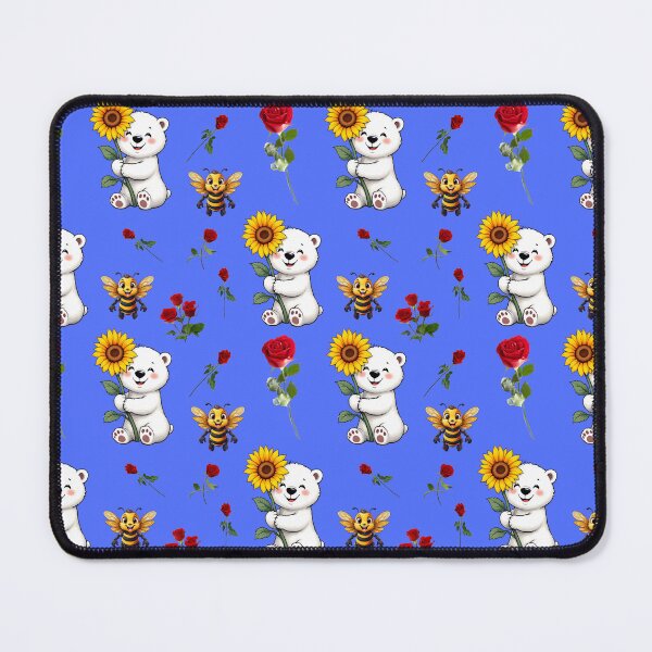 Item preview, Bees, Bears, Roses and Sunflowers Pattern  designed and sold by Grang Art Artistic Designs.