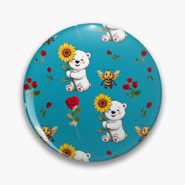 Item preview, Bees, Bears, Roses and Sunflowers Pattern designed and sold by Grang Art Artistic Designs.