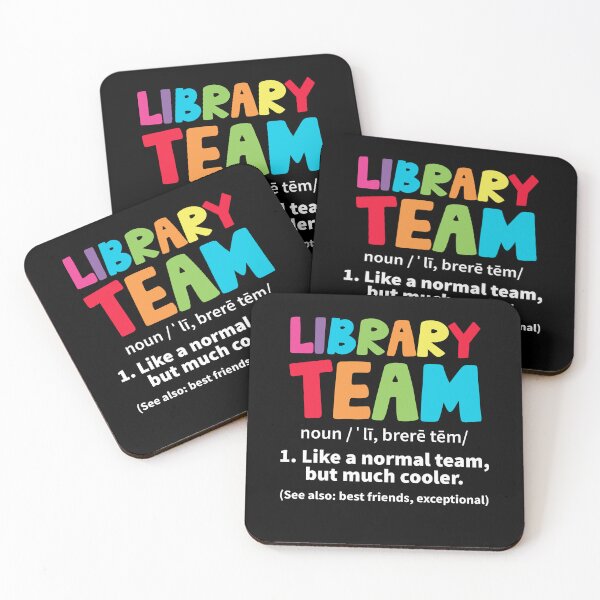 Item preview, Library Team Definition Librarian School Library Worker designed and sold by Rahjihan.