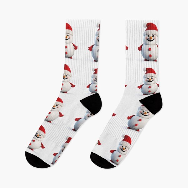 Item preview, Kawaii Cute Christmas Snowman with Red Hat and Red Scarf designed and sold by KawaiiArtStyle.