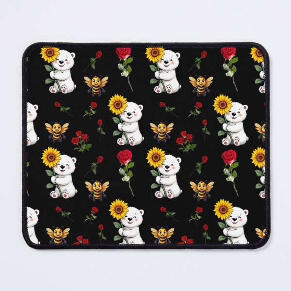 Item preview, Bees, Bears, Roses and Sunflowers Pattern designed and sold by Grang Art Artistic Designs.