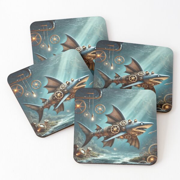 Item preview, Steampunk Frilled Shark designed and sold by Sillytoe.
