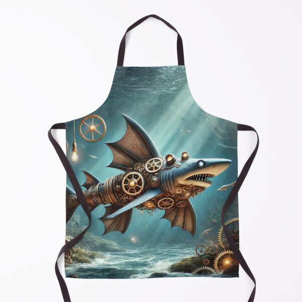 Item preview, Steampunk Frilled Shark designed and sold by Sillytoe.