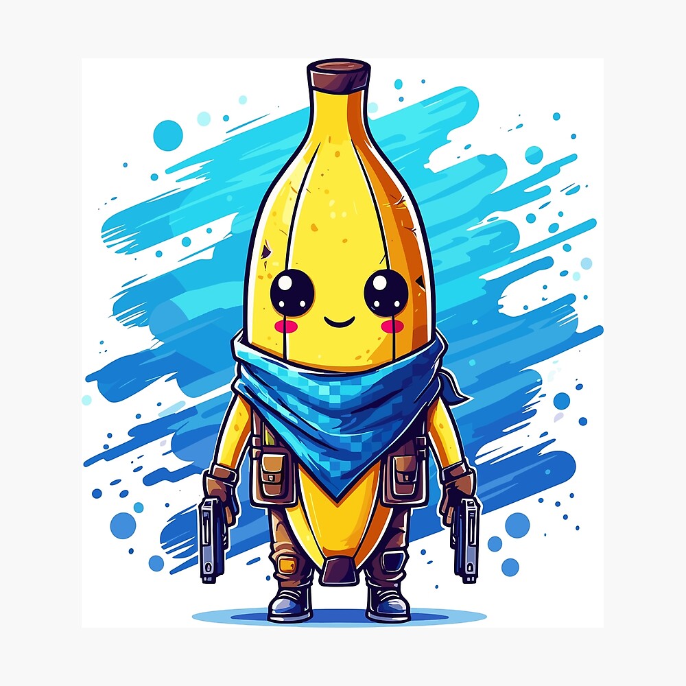 Adventurous Banana - Kawaii Fighter Poster