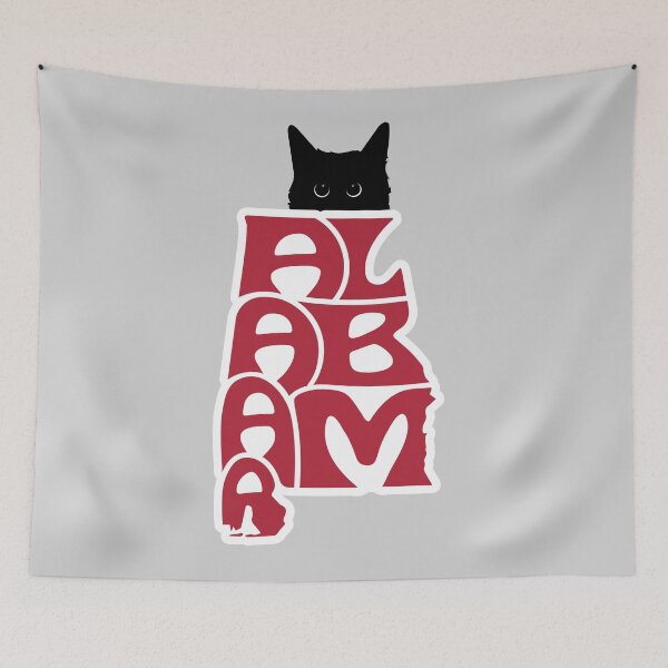 Item preview, Cat Loves Alabama | State Pride for Pet Lovers designed and sold by GoblinBoutique.