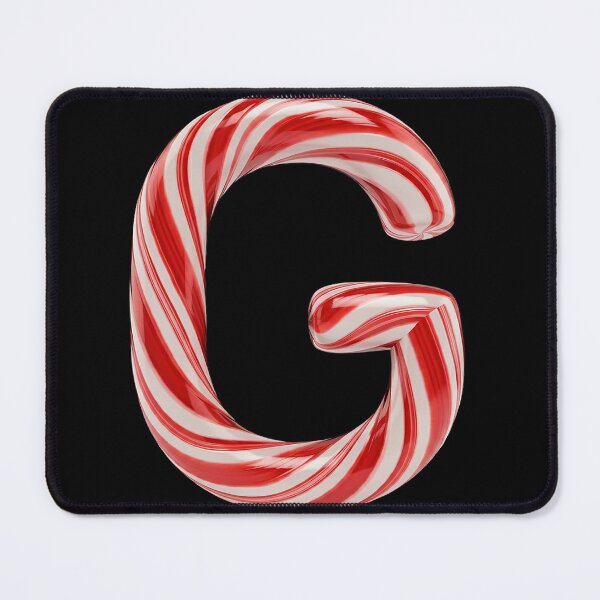Item preview, CANDY CANE LETTER G designed and sold by ART-TYPE.