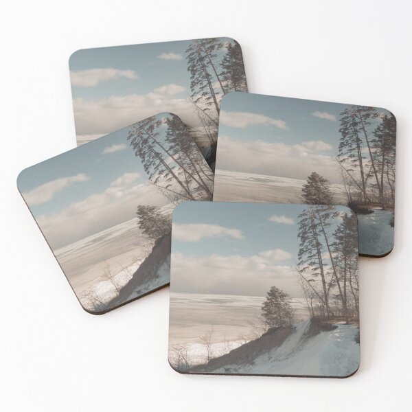 Item preview, Vintage-Inspired Lake Michigan Trees on Bluff designed and sold by CountyKent.