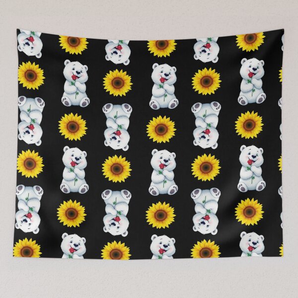 Item preview, Bears and Sunflowers Pattern  designed and sold by Grang Art Artistic Designs.
