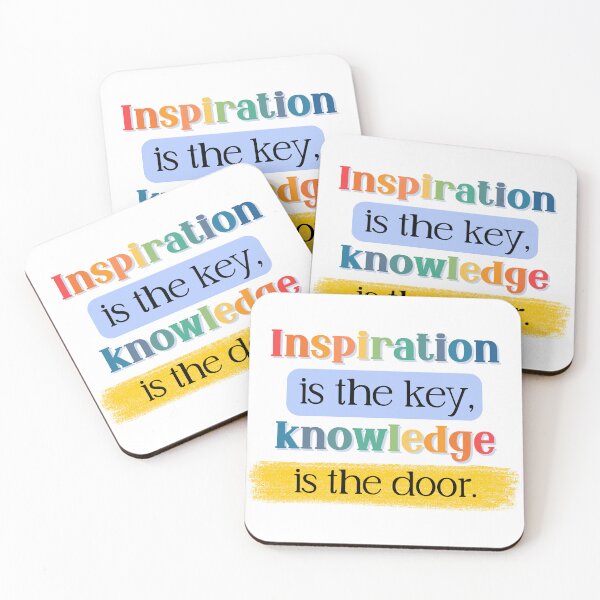 Item preview, Inspiration Is The Key, Knowledge Is The Door. Classroom Inspiration designed and sold by AngieArt-.