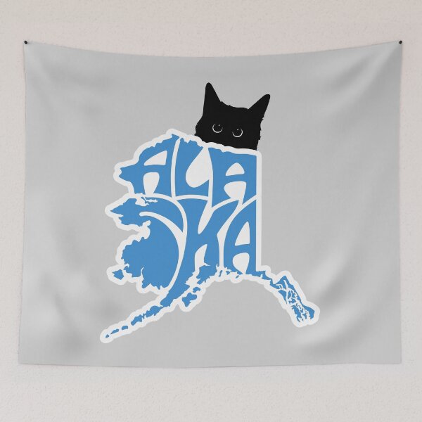 Item preview, Cat Loves Alaska | State Pride for Pet Lovers designed and sold by GoblinBoutique.
