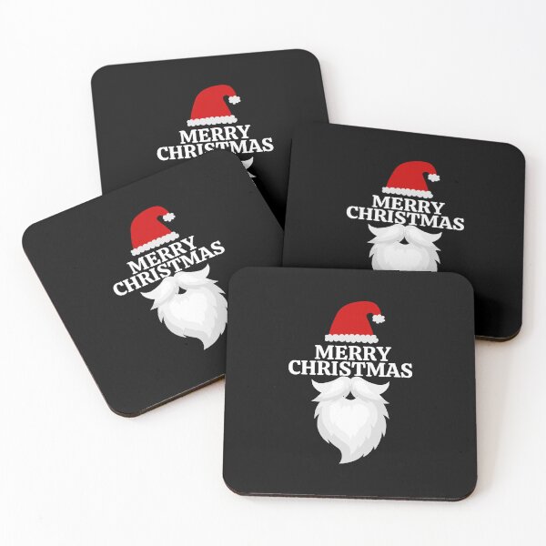 Item preview, Merry Christmas With A Christmas Cap and Santa Beard designed and sold by Artsbybree.