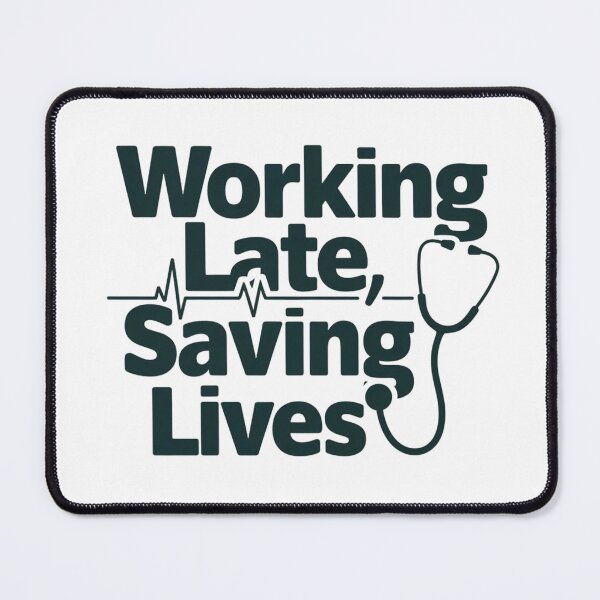 Item preview, Working Late, Saving Lives designed and sold by Situstshirts.