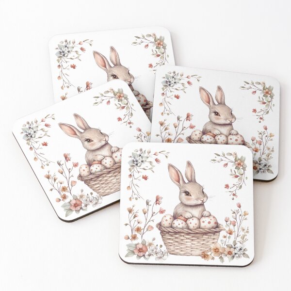Item preview, Easter bunny with a basket of eggs. designed and sold by AlinaMalina24.