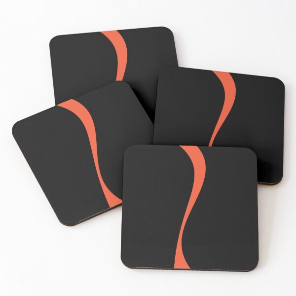 Item preview, Simple Waves 2 in Black and Orange designed and sold by LAEC-Shop.
