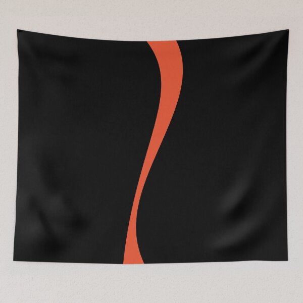 Item preview, Simple Waves 2 in Black and Orange designed and sold by LAEC-Shop.