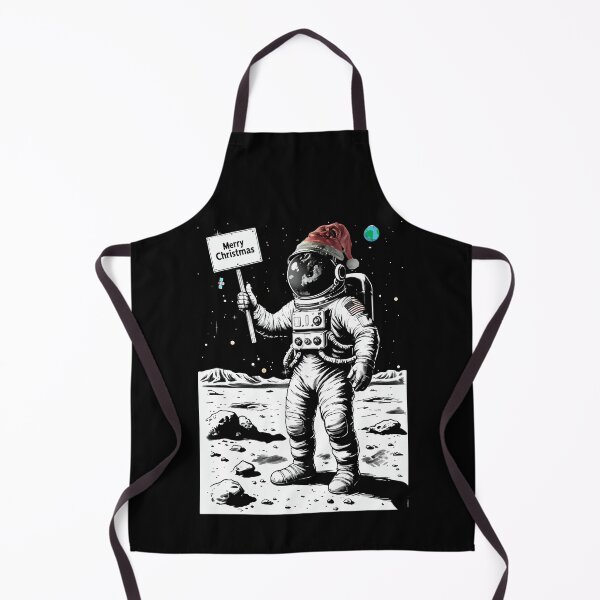 Item preview, Merry Christmas Astronaut - Holiday on the Moon designed and sold by HandicraftArt.