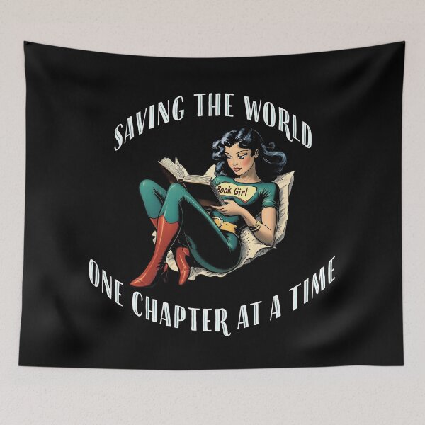 Item preview, Book Girl Saves the Day? designed and sold by Playing In Mud.