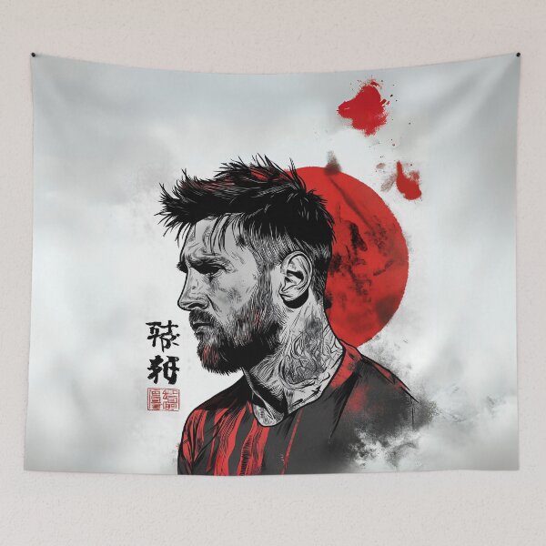 Item preview, Messi Red Moon designed and sold by NahtusDesign.